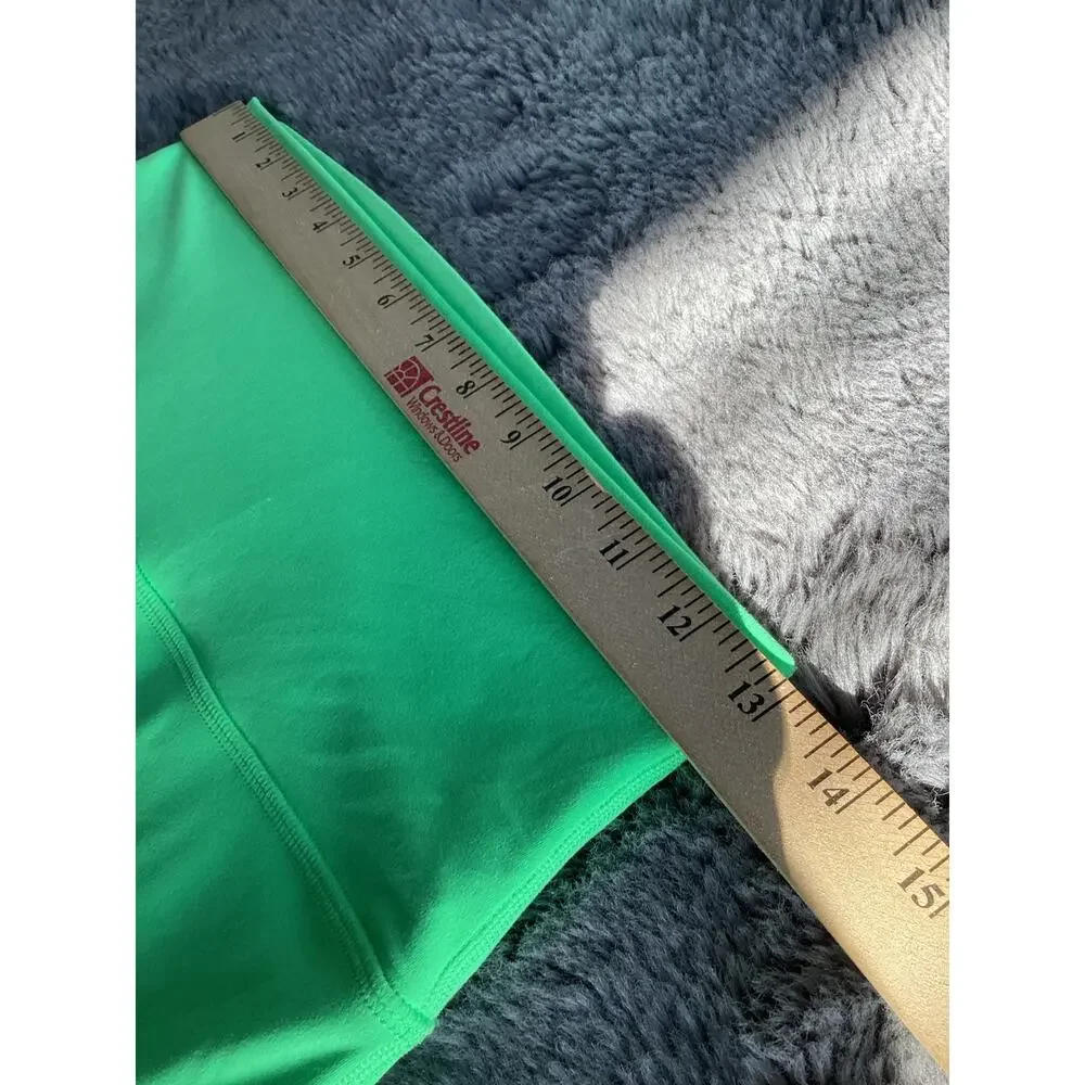 Lululemon Women's Wunder Under Smoothcover High Rise Tight Neon Green‎ Size 8